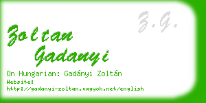 zoltan gadanyi business card